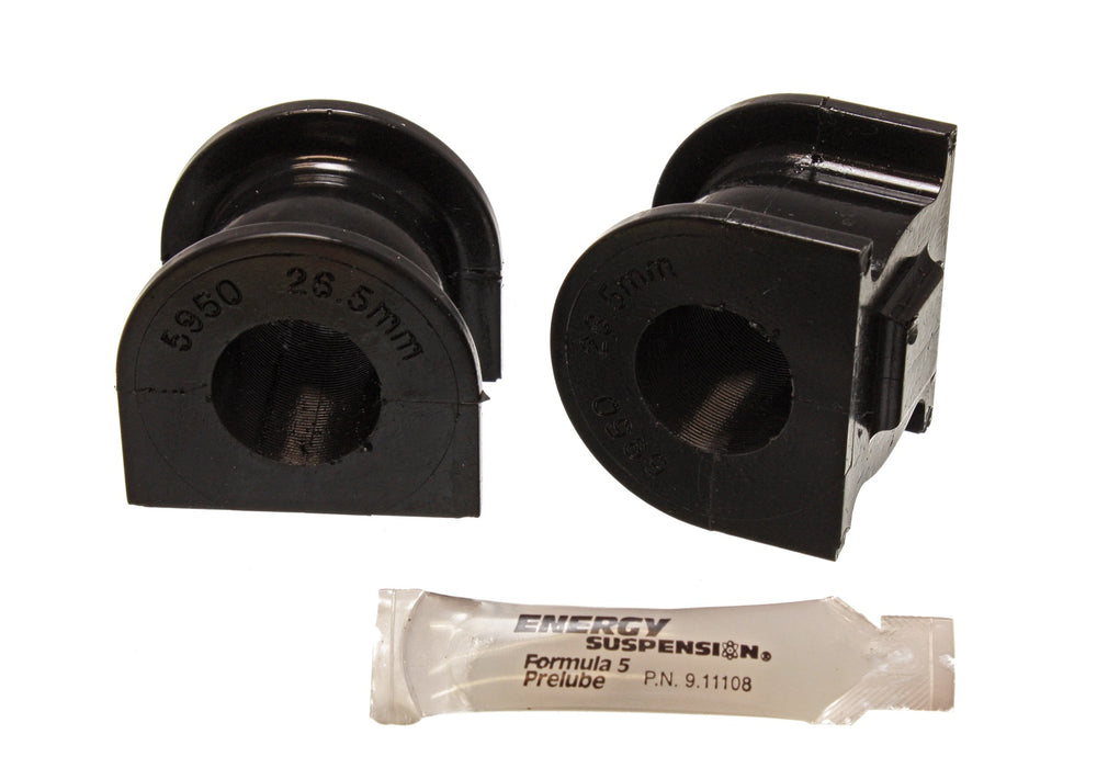 Energy Suspension 16.5145G Sway Bar Bushing Set; Black; Rear; Bar Dia. 26.5mm; Performance Polyurethane; - Truck Part Superstore