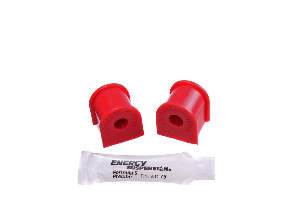 Energy Suspension 16.5149R Sway Bar Bushing Set; Red; Rear; Bar Dia. 10mm; - Truck Part Superstore