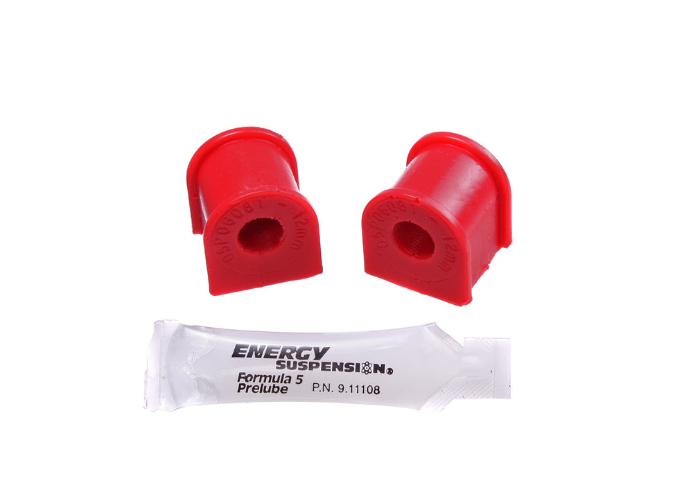 Energy Suspension 16.5153R Sway Bar Bushing Set; Red; Rear; Bar Dia. 12mm; - Truck Part Superstore