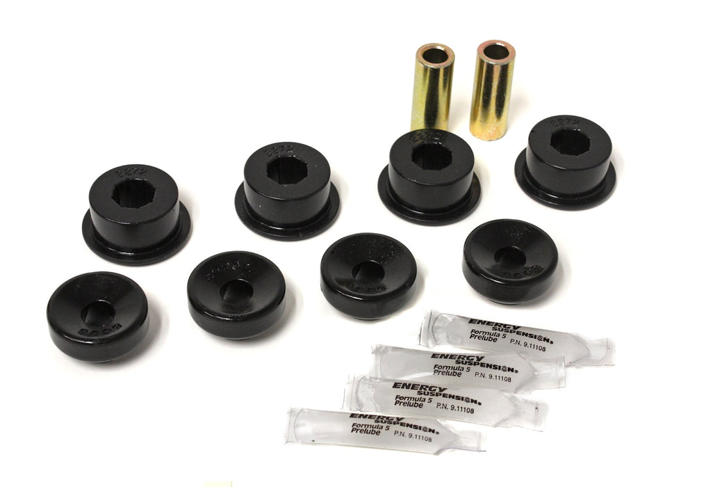 Energy Suspension 16.8102G Shock Bushing Set; Black; Front; Performance Polyurethane; - Truck Part Superstore