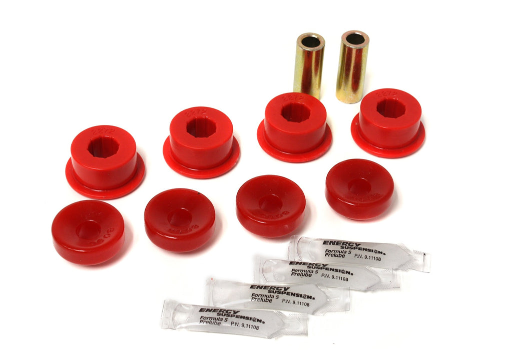Energy Suspension 16.8102R Shock Bushing Set; Red; Front; Performance Polyurethane; - Truck Part Superstore