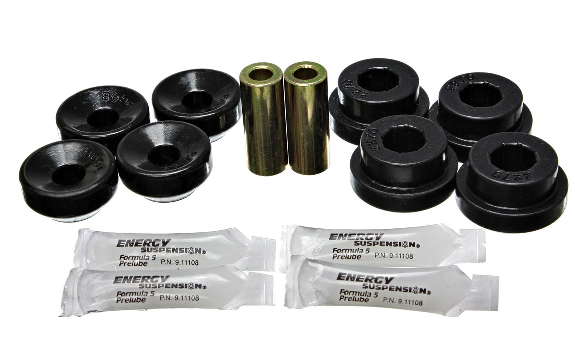 Energy Suspension 16.8103G Shock Bushing Set; Black; Rear; Performance Polyurethane; - Truck Part Superstore
