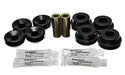 Energy Suspension 16.8103G Shock Bushing Set; Black; Rear; Performance Polyurethane; - Truck Part Superstore