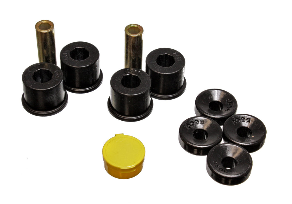 Energy Suspension 16.8111G Shock Bushing Set; Black; Front; Performance Polyurethane; - Truck Part Superstore