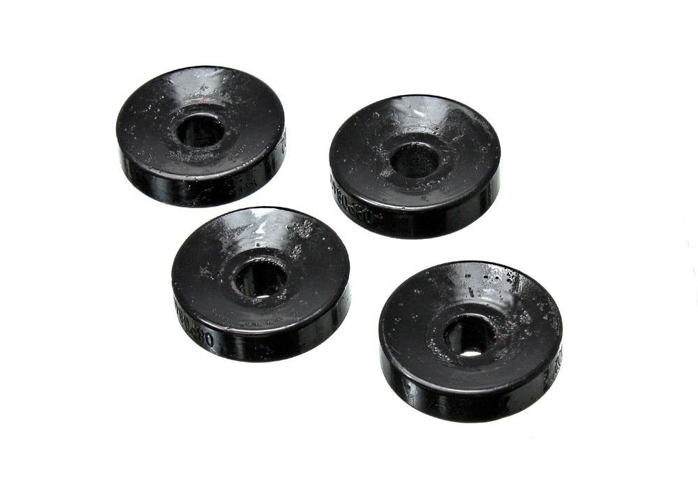 Energy Suspension 16.8112G Shock Bushing Set; Black; Rear Upper; Performance Polyurethane; - Truck Part Superstore