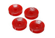 Energy Suspension 16.8112R Shock Bushing Set; Red; Rear Upper; Performance Polyurethane; - Truck Part Superstore