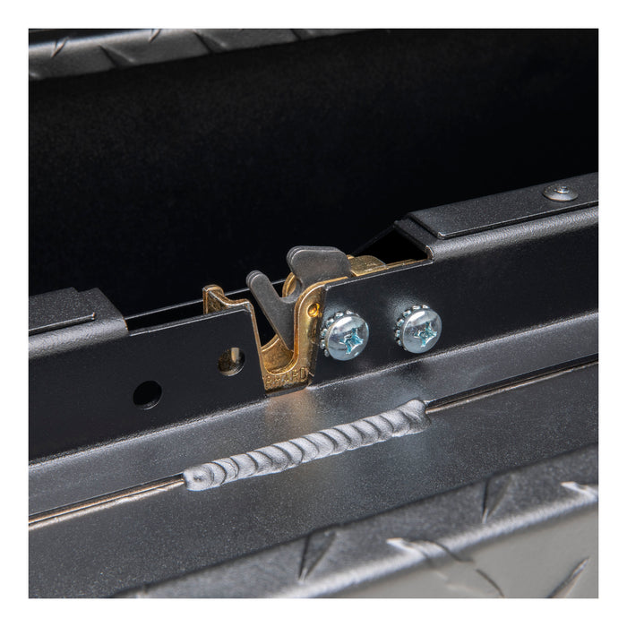 UWS TBSM-48-LP-MB Matte Black Aluminum 48in. Truck Side Tool Box; Low Profile (LTL Shipping Only) - Truck Part Superstore