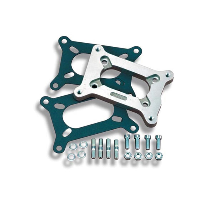 Holley 17-43 Carburetor Adapter; 2300 Flange To Large Rochester 2GC; Cast Aluminum; - Truck Part Superstore