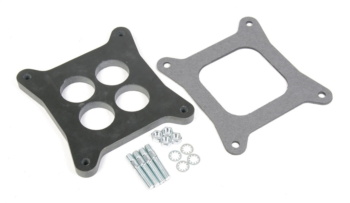 Holley 17-59 Carburetor Adapter; For 4150 Flange; 1 9/16 in. Bores; 0.5 in. Height; Phenolic; - Truck Part Superstore
