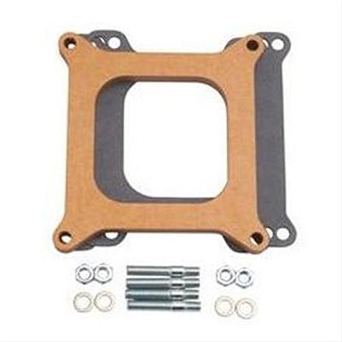 Holley 17-62 Carburetor Adapter; For 4150 Flange; Open; 0.5 in. Height; Phenolic; - Truck Part Superstore