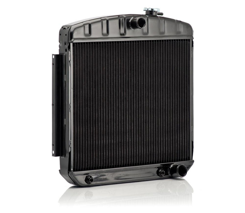 Be Cool 17002 Chevrolet V-8 Downflow Radiator 55-57 Chevrolet V-8 Position Automatic OE Series Black Finish Be Cool Radiator - Truck Part Superstore