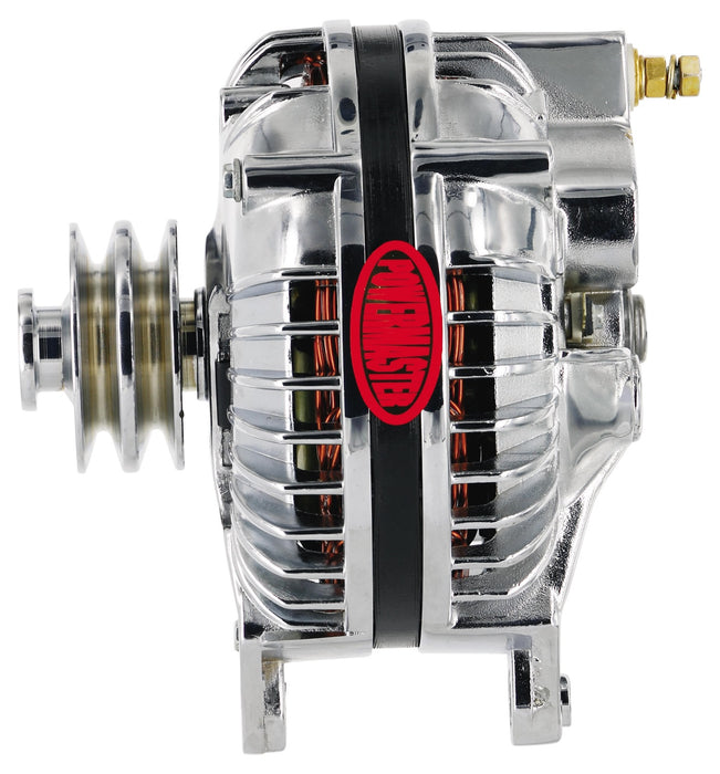 Powermaster Performance 17019 Alternator; Fits 1961-69 Chrysler; Roundback; 95 Amp; 2V; Double Field; Chrome; - Truck Part Superstore