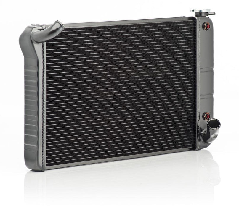 Be Cool 17025 Corvette Crossflow Radiator 69-72 SB Corvette w/ AC Automatic OE Series Black Finish Be Cool Radiator - Truck Part Superstore