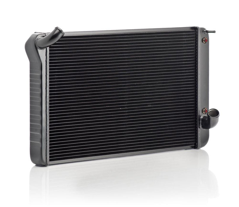Be Cool 17029 Corevette Crossflow Radiator 69-72 BB Corvette Automatic OE Series Black Finish Be Cool Radiator - Truck Part Superstore