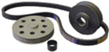 Powermaster Performance 170 Water Pump Drive System; Comes w/Serpentine Pulleys And 24 in. Belt; - Truck Part Superstore
