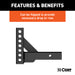 CURT 17100 Weight Distribution Shank (2in. Shank; 2in. Drop; 6in. Rise) - Truck Part Superstore