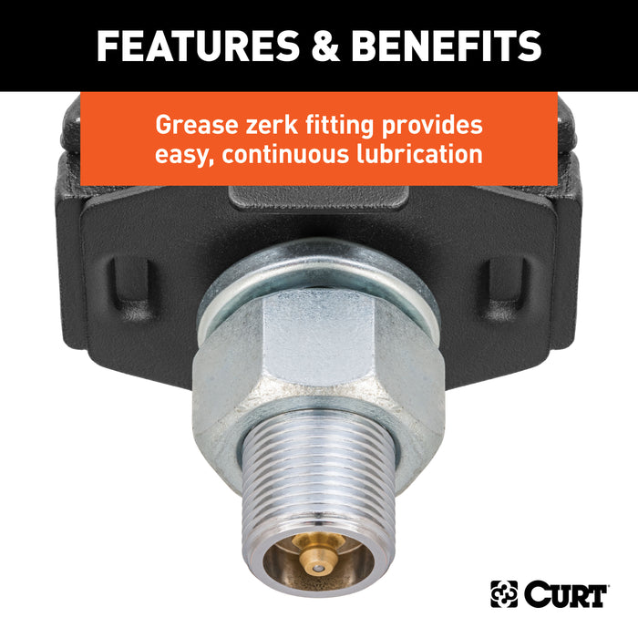 CURT 40249 RockerBall 2-5/16in. Cushion Hitch Ball (1-1/4in. Shank; 12;000 lbs.; Packaged) - Truck Part Superstore