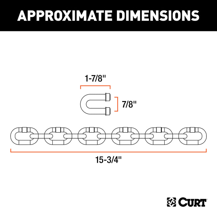 CURT 17111 CURT 17111 Replacement Weight Distribution Hitch Chain Kit - Truck Part Superstore