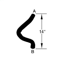 Omix 17115.60 Radiator Outlet Hose; - Truck Part Superstore