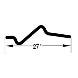 Omix 17116.55 Heater Hose; Return; 27 in.; Black; [Available While Supplies Last]; - Truck Part Superstore