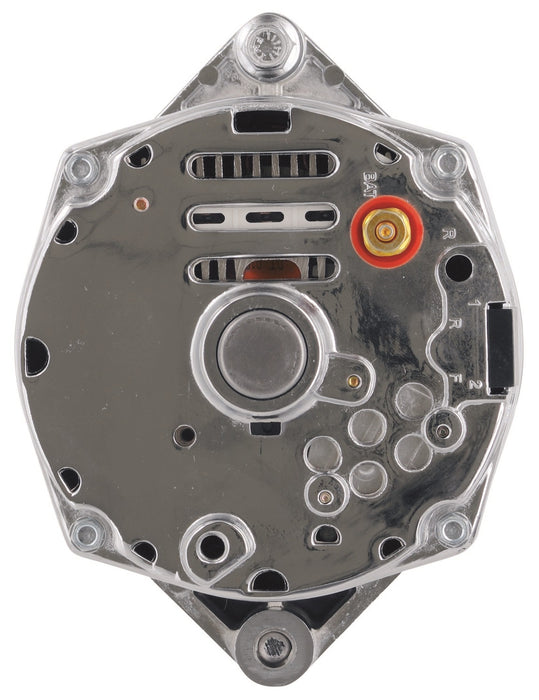 Powermaster Performance 17127 Alternator; 10si Internally Regulated; 85 Amp; 55 Idle; 1V; Chrome; - Truck Part Superstore