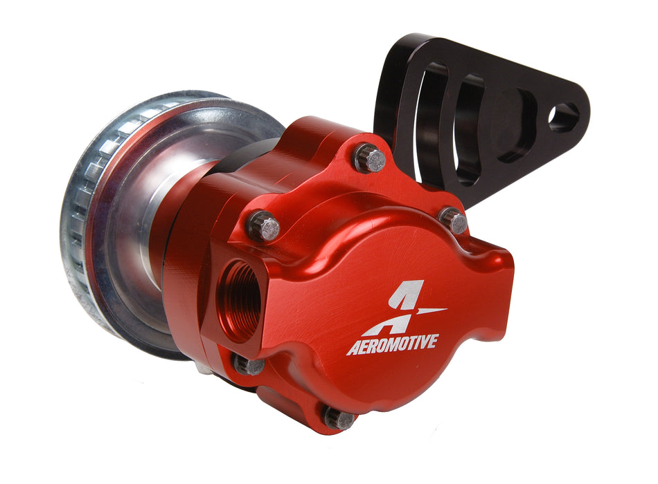 Aeromotive Fuel System 17140 Belt Drive Pump Kit (P/N 11105) with Gilmer pulley and mounting bracket. - Truck Part Superstore
