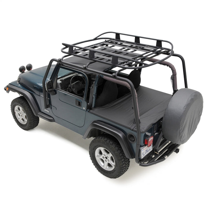 Smittybilt 17185 Rugged Rack Roof Basket 50 X 70  250 Lb Rating Black Smittybilt - Truck Part Superstore