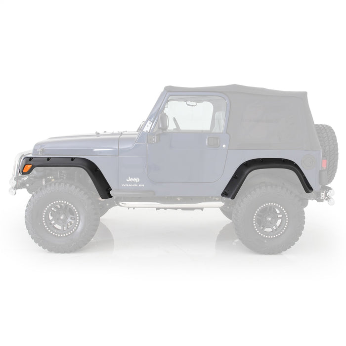 Smittybilt 17190 Fender Flares 97-06 Wrangler TJ/LJ 6 Inch Wide ABS Plastic Textured Black Smittybilt - Truck Part Superstore