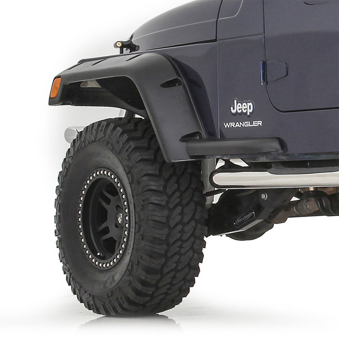 Smittybilt 17190 Fender Flares 97-06 Wrangler TJ/LJ 6 Inch Wide ABS Plastic Textured Black Smittybilt - Truck Part Superstore