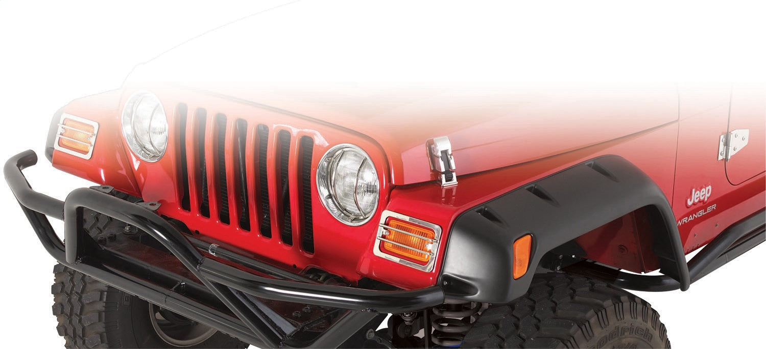 Smittybilt 17191 Fender Flares 87-95 Wrangler YJ 6 Inch Wide ABS Plastic Textured Black Smittybilt - Truck Part Superstore