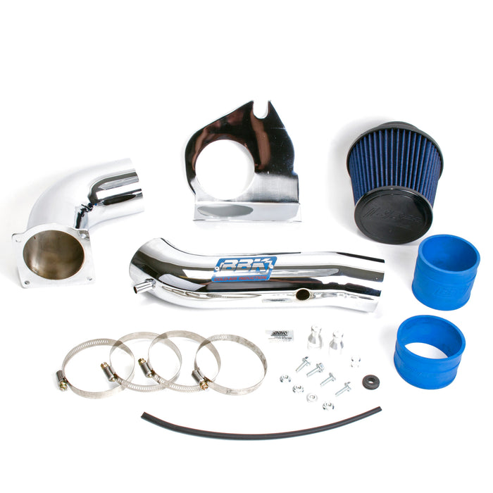BBK Performance Parts 1719 1999-2004 FORD MUSTANG V6 COLD AIR INTAKE FENDERWELL STYLE (POWDER CHROME) - Truck Part Superstore