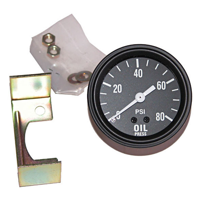 Omix 17210.02 Oil Pressure Gauge; OE Replacement; Mechanical; Pressure 0-80; - Truck Part Superstore