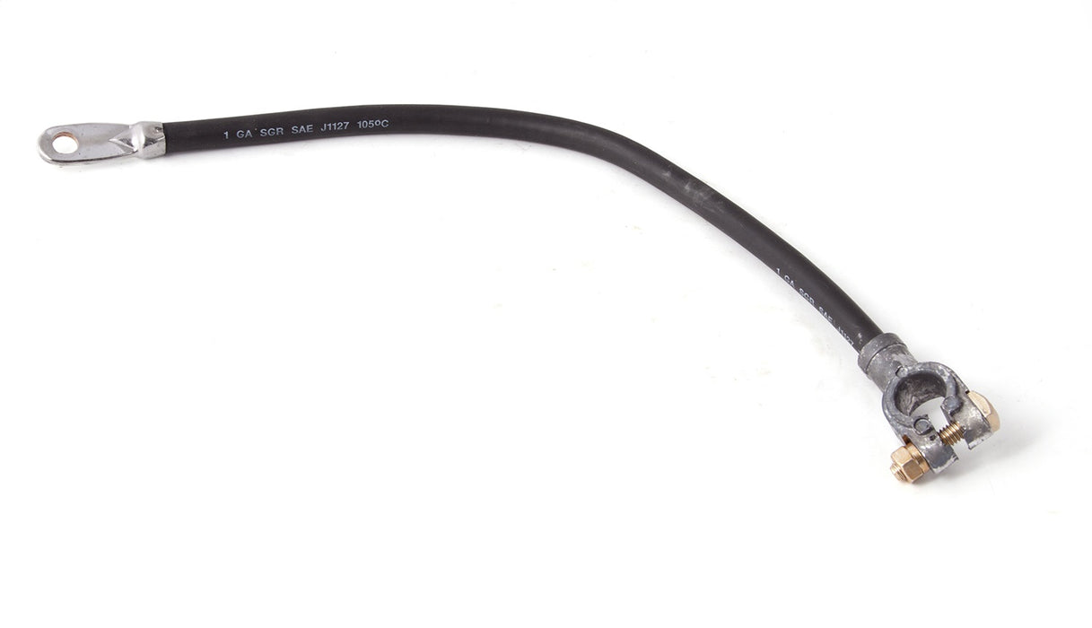 Omix 17230.09 Battery Cable; Battery To Ground; Top Mount; 17 in.; Black; - Truck Part Superstore