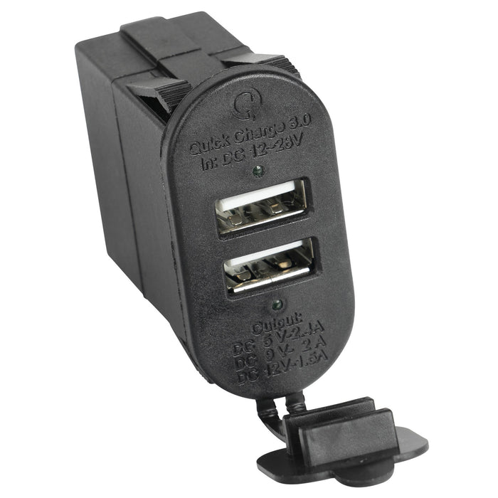 Rugged Ridge 17235.16 Dual USB Port; w/Qi Capabilities 3.0; - Truck Part Superstore