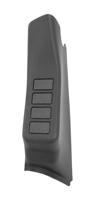 Rugged Ridge 17235.56 A Pillar Switch Pod; Textured Gray; Mounts 4 Switches; Left Hand; - Truck Part Superstore