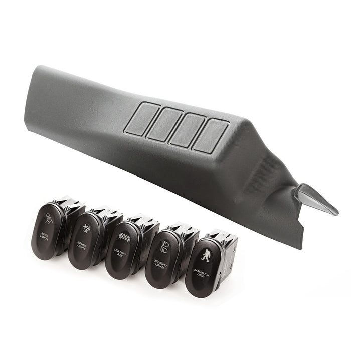 Rugged Ridge 17235.71 A Pillar Switch Pod Kit - Truck Part Superstore