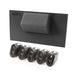 Rugged Ridge 17235.72 Lower Switch Panel Kit; Incl. Switch Panel; 5 2 Position Etched Rocker Switches; - Truck Part Superstore