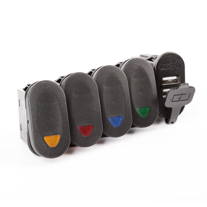 Rugged Ridge 17235.84 Lower Switch Panel Kit - Truck Part Superstore