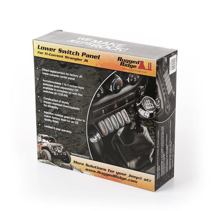 Rugged Ridge 17235.84 Lower Switch Panel Kit - Truck Part Superstore