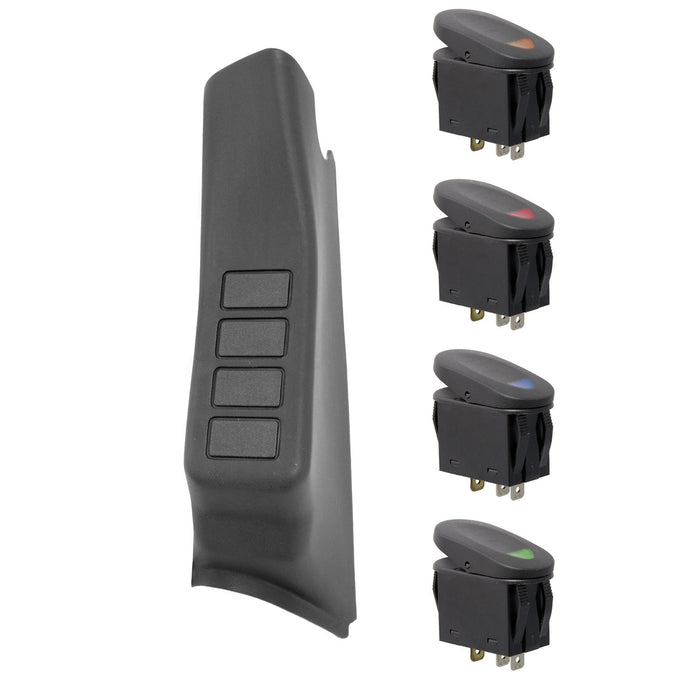 Rugged Ridge 17235.86 A Pillar Switch Pod Kit - Truck Part Superstore