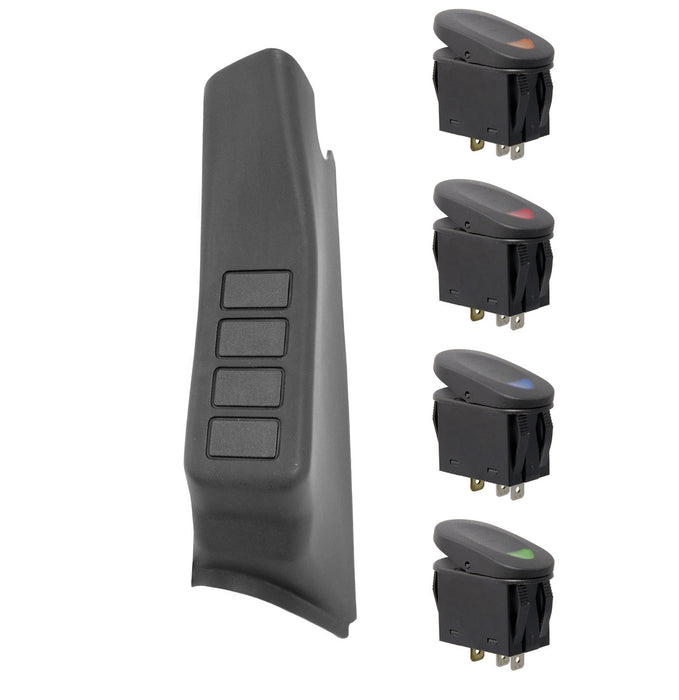 Rugged Ridge 17235.96 A Pillar Switch Pod Kit - Truck Part Superstore