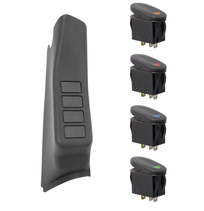 Rugged Ridge 17235.97 A Pillar Switch Pod Kit - Truck Part Superstore