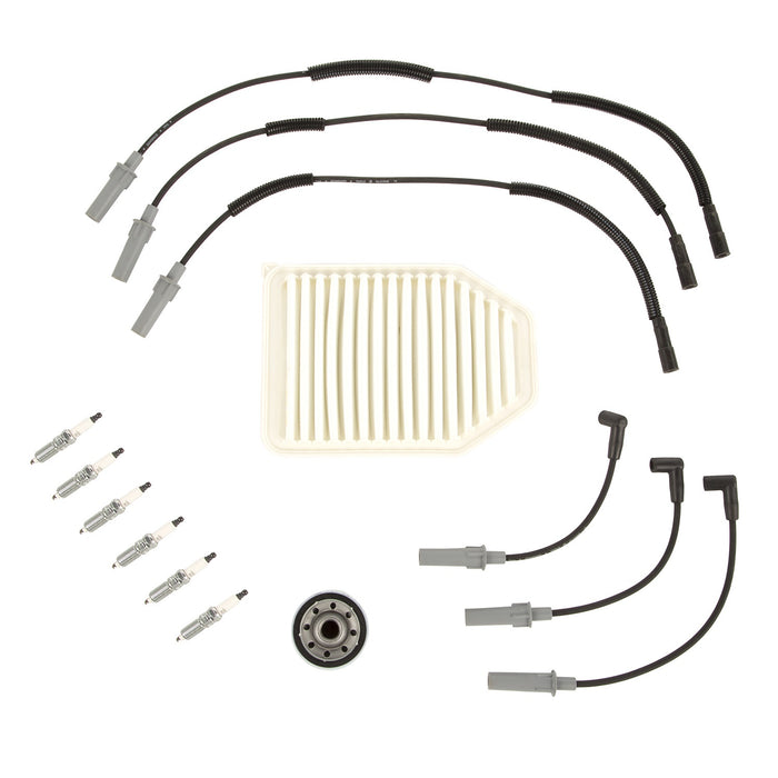 Omix 17257.86 Tune-Up Kit; Incl. Air Filter/Oil Filter/Spark Plugs/Ignition Wire Set; - Truck Part Superstore
