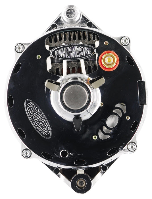 Powermaster Performance 17295 Smooth Look™ Alternator; 12si; 100 Amp; 75 Idle; 1V; Baffle And Cone; Chrome; - Truck Part Superstore