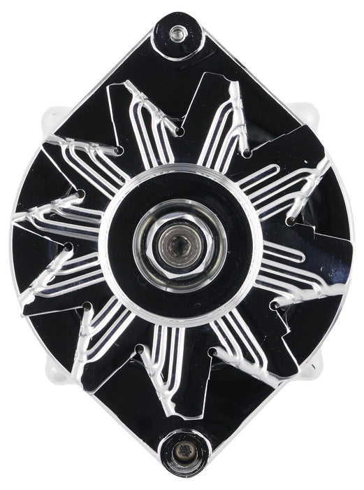 Powermaster Performance 37297 Smooth Look™ Alternator; 12si; 150 Amp; 100 Idle; 1V Pulley; Chrome; - Truck Part Superstore