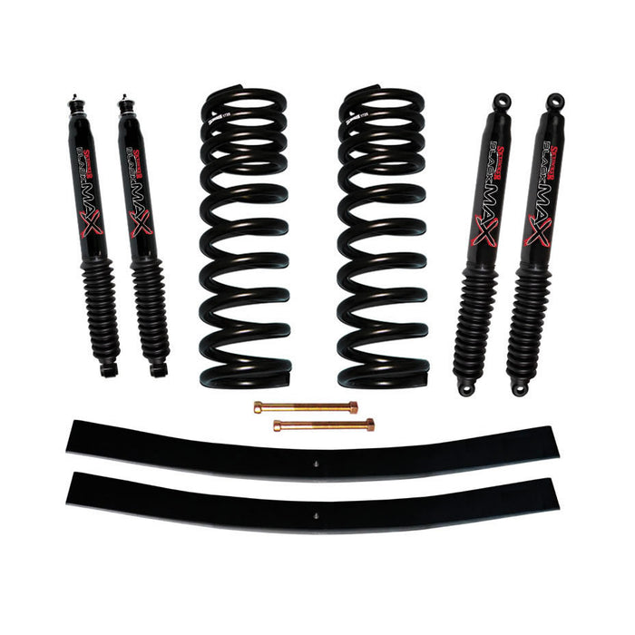Skyjacker 172EBK-B Bronco Suspension Lift Kit 75-77 Ford Bronco w/Shock Black MAX Shocks 1.5-2 Inch Lift Incl. Front Coil Springs Rear Add-A-Leafs Skyjacker - Truck Part Superstore