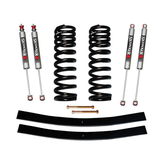 Skyjacker 172EBK-M Bronco Suspension Lift Kit 75-77 Ford Bronco w/Shock M95 Performance Shocks 1.5-2 Inch Lift Incl. Front Coil Springs Rear Add-A-Leafs Skyjacker - Truck Part Superstore