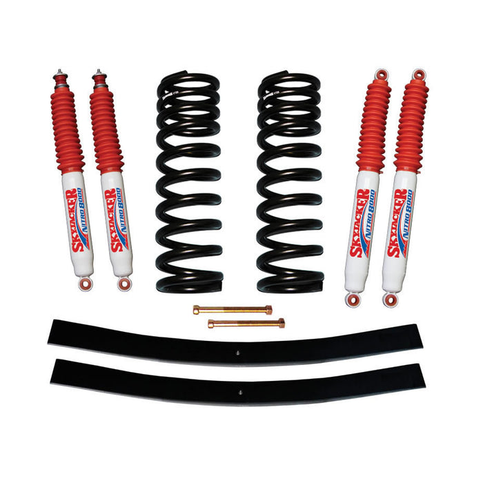 Skyjacker 172EBK-N Bronco Suspension Lift Kit 75-77 Ford Bronco w/Shock Nitro Shocks 1.5-2 Inch Lift Incl. Front Coil Springs Rear Add-A-Leafs Skyjacker - Truck Part Superstore