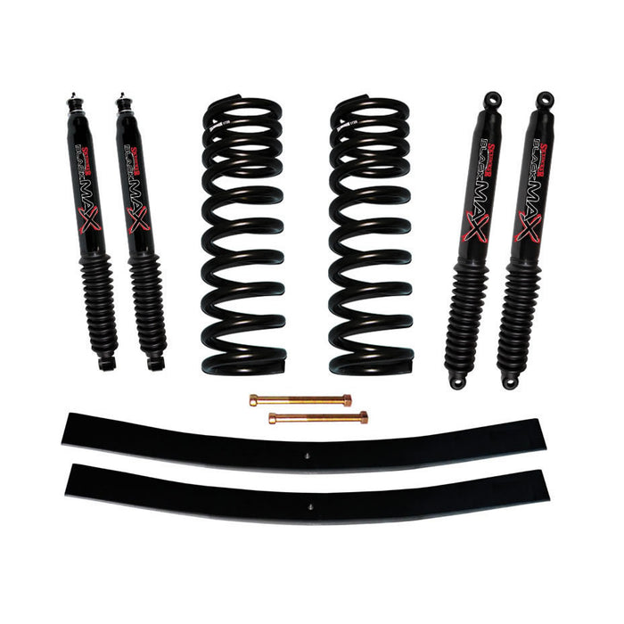 Skyjacker 172EPK-B F-100 Suspension Lift Kit 70-72 Ford F-100 w/Shock Black MAX Shocks 1.5-2 Inch Lift Incl. Front Coil Springs Rear Add-A-Leafs Skyjacker - Truck Part Superstore