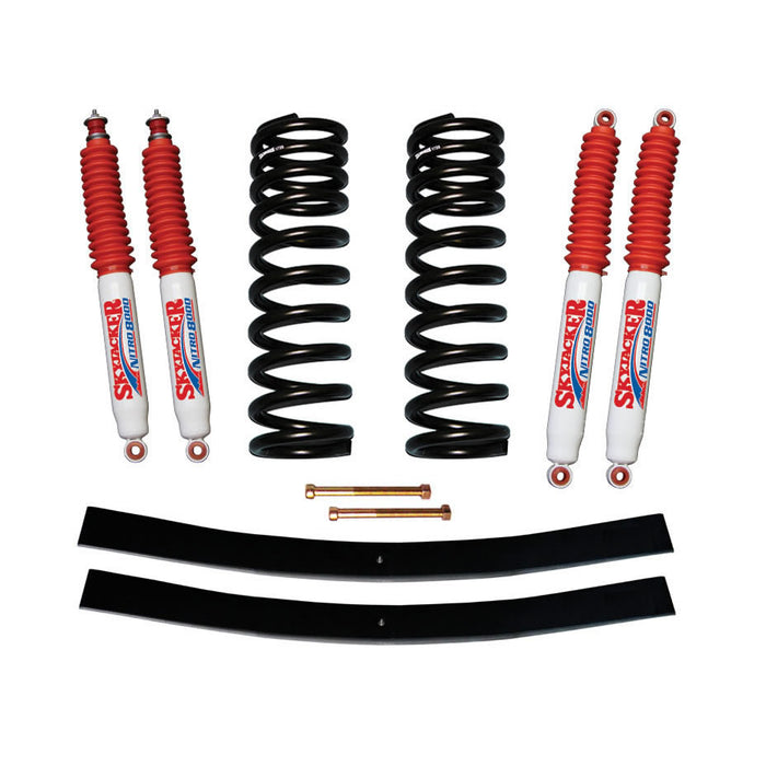 Skyjacker 172EPK-N F-100 Suspension Lift Kit 70-72 Ford F-100 w/Shock Nitro Shocks 1.5-2 Inch Lift Incl. Front Coil Springs Rear Add-A-Leafs Skyjacker - Truck Part Superstore